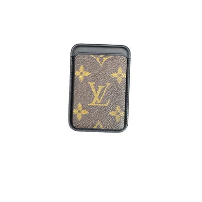 Reimagined Upcycled Authentic Louis Vuitton Monogram Magnetic 3 Card Wallet