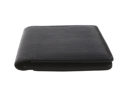 Pre-Owned Louis Vuitton Pocket Organizer Epi Leather Card Holder (Black) LOU.S.1125