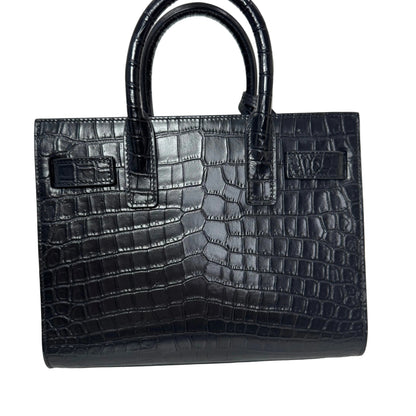 Pre-Owned Saint Laurent Sac de Jour Nano Shoulder Bag Croc Embossed Leather YSL.B.1009