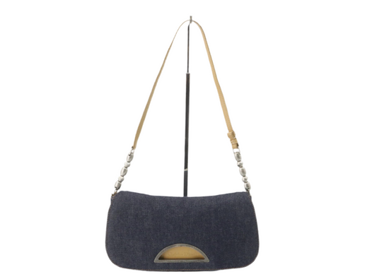 Pre-Owned Dior Malice Denim Shoulder Bag (Blue)