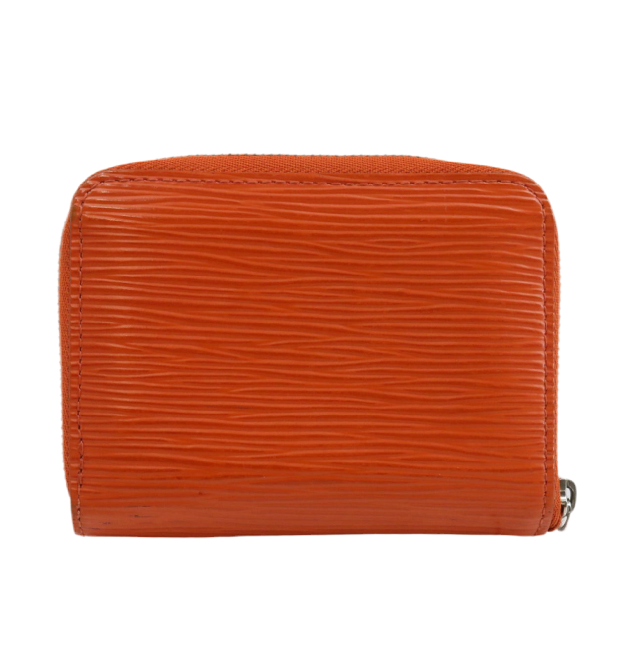 Pre-owned Louis Vuitton Zippy Coin Purse Epi Leather Wallet (Orange) LOU.S.1134