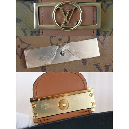 Pre-Owned Louis Vuitton Dauphine Mini Monogram Reverse Canvas Shoulder LOU.B.1145