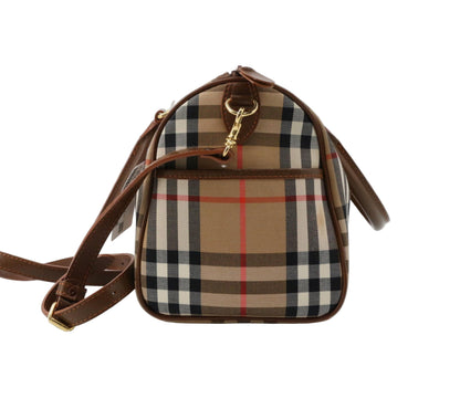 Pre-Owned Burberry Boston Haymark Check Top Handle with Strap BUR.B.1017