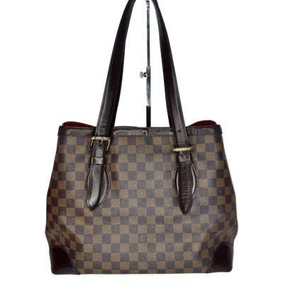 Pre-Owned Louis Vuitton Hampstead MM Damier Ebene Coated Canvas Tote LOU.B.1165