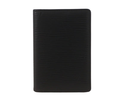 Pre-Owned Louis Vuitton Pocket Organizer Epi Leather Card Holder (Black) LOU.S.1125