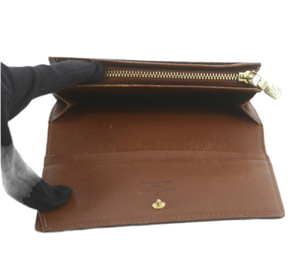 Pre-Owned Louis Vuitton Porte Monnaie Tresor Monogram Classic Bifold Wallet LOU.S.1117