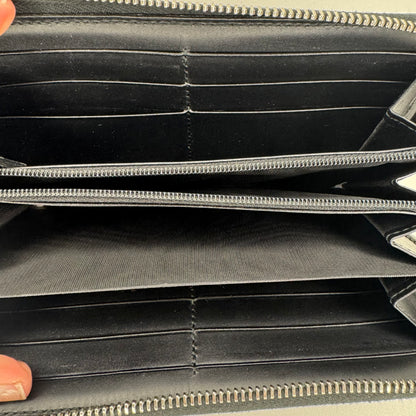 Pre-Owned Gucci Web GG Supreme Coated Canvas Long Zippy Wallet GUC.S.1024