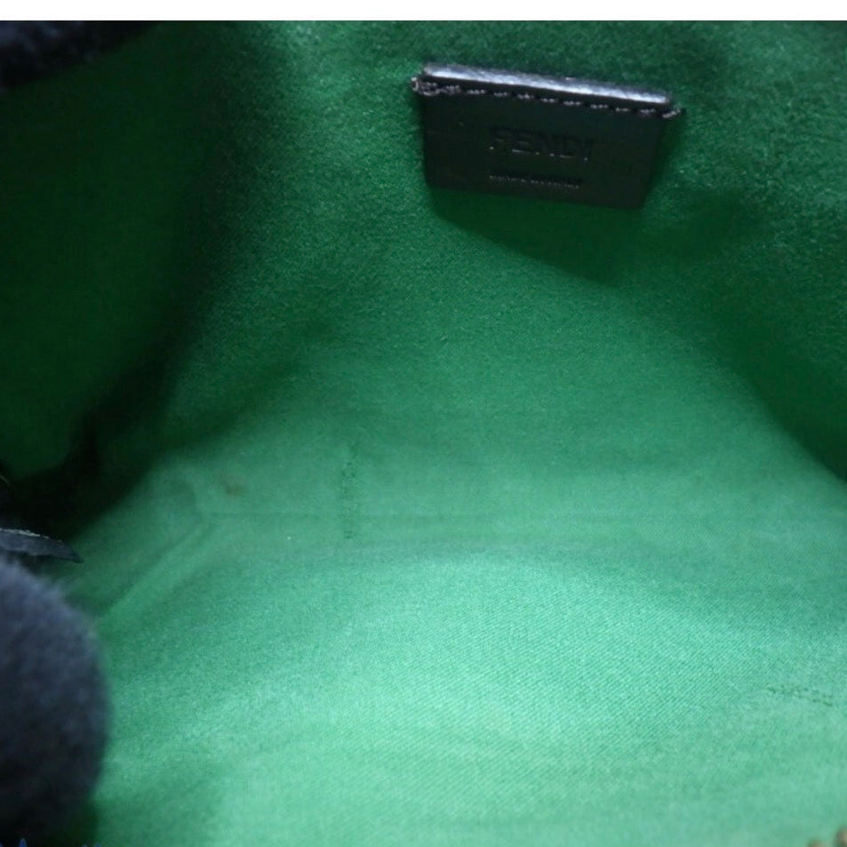 Pre-Owned Fendi Vitello Mini Crossbody FEN.B.100 (Green)