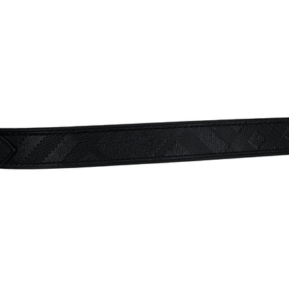 Pre-Owned Burberry Debossed Leather Belt 80 (Black)