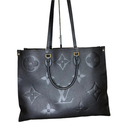 Pre-Owned Louis Vuitton OnTheGo GM Empreinte Leather Tote (Black)