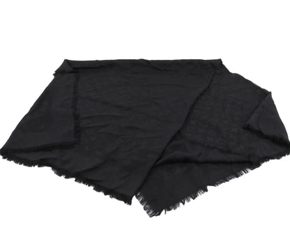 Pre-Owned Louis Vuitton Monogram Blanket Shawl (Black) LOU.A.1014
