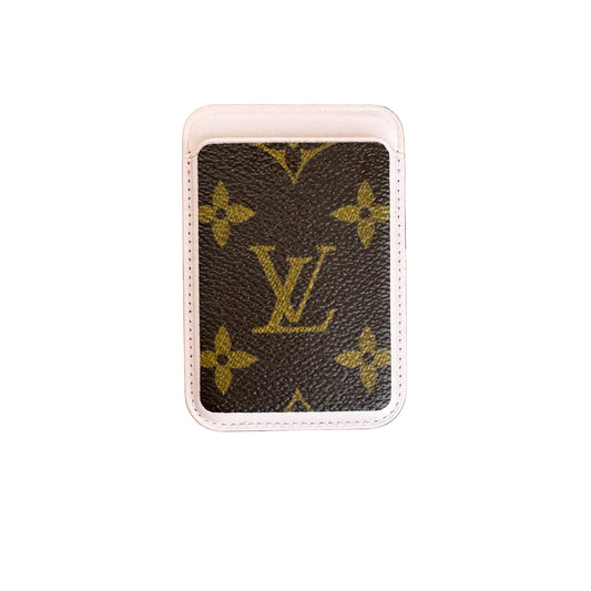 Reimagined Authentic Louis Vuitton Monogram Magnetic 3 Card Wallet