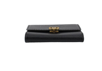 Pre-Owned Chanel Trifold Coco Mark Medium Wallet Caviar Leather (Black) CHA.S.1011