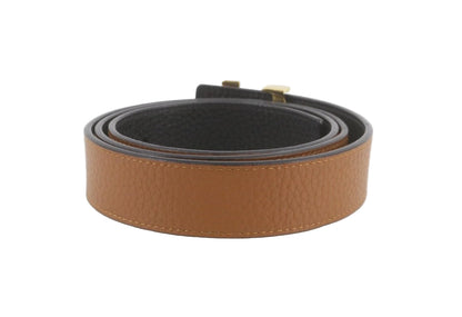 Pre-Owned Louis Vuitton Santour Tan & Black Reversable Belt 30mm LOU.A.1012