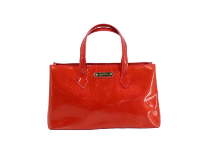 Pre-Owned Louis Vuitton Wilshire Boulevard Vernis Leather Top Handle Bag (Rose Pop) LOU.B.1098