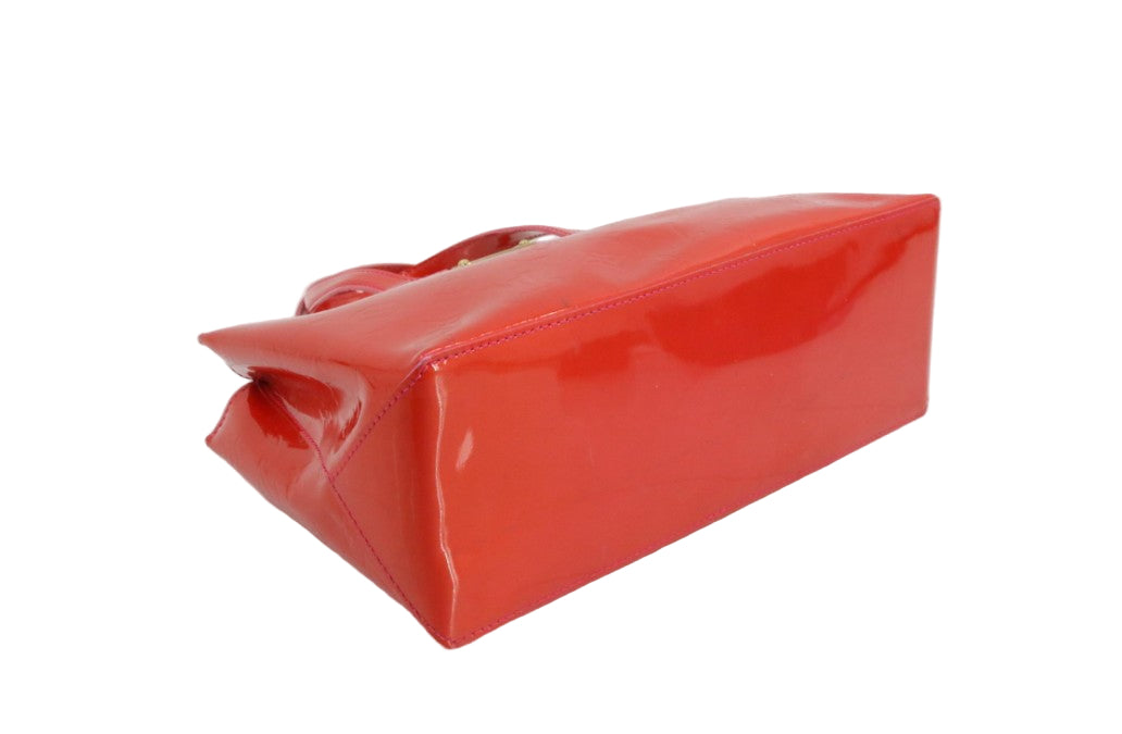 Pre-Owned Louis Vuitton Wilshire Boulevard Vernis Leather Top Handle Bag (Rose Pop) LOU.B.1098