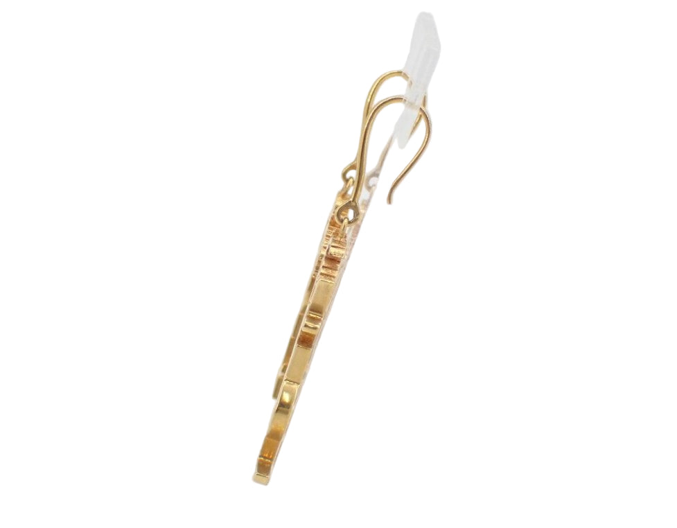 Pre-Owned Saint Laurent YSL Palm Tree Drop Earrings