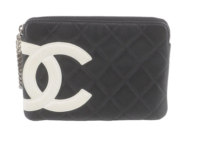 Pre-Owned Chanel Small Cambon Line Leather Pouch CHA.S.1012