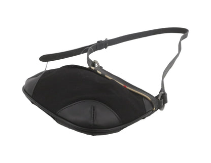 Pre-Owned Burberry Black Canvas Nova Check & Leather Trim Crossbody BUR.B.1023