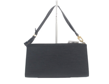 Pre-Owned Louis Vuitton Pochette Accessories Epi Leather Shoulder Bag (Black) LOU.B.1097