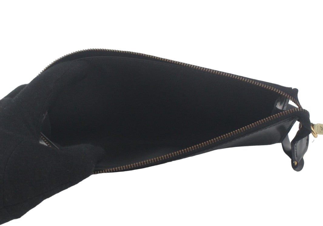 Pre-Owned Louis Vuitton Pochette Accessories Epi Leather Shoulder Bag (Black) LOU.B.1097