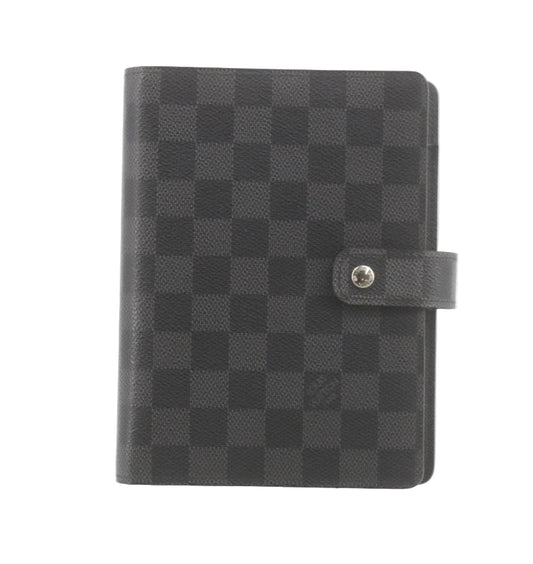 Pre-Owned Louis Vuitton Agenda Medium Damier Graphite Coated Canvas LOU.S.1161