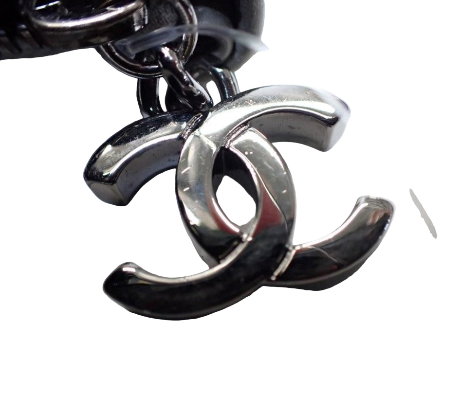 Pre-Owned Chanel Zip Lambskin Around Large Wallet (Gray) CHA.S.1013