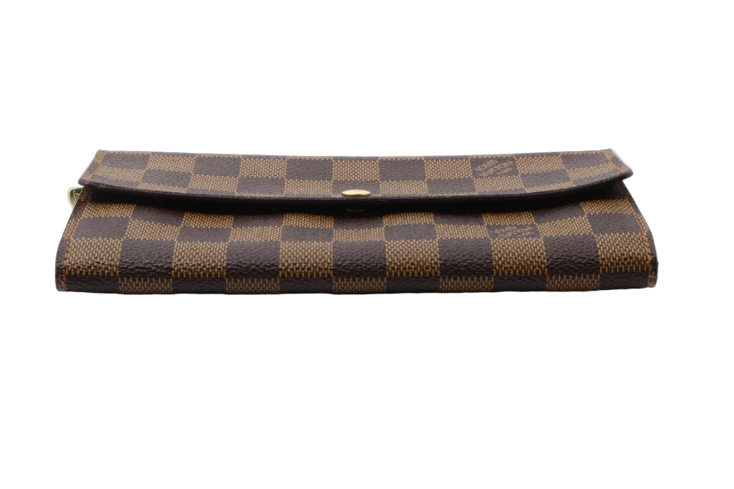 Pre-Owned Louis Vuitton Sarah Damier Ebene Long Wallet (Old Model) LOU.S.1172