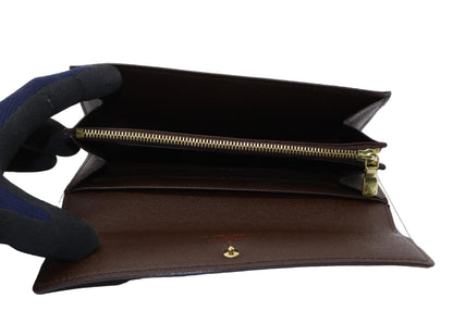 Pre-Owned Louis Vuitton Sarah Damier Ebene Long Wallet (Old Model) LOU.S.1172