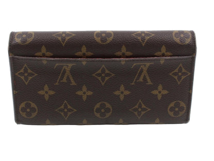 Pre-Owned Louis Vuitton Sarah Monogram Classic Red Interior Long Wallet LOU.S.1173