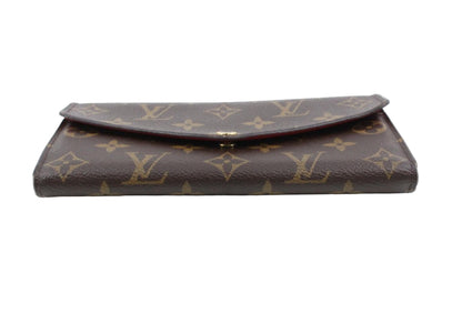Pre-Owned Louis Vuitton Sarah Monogram Classic Red Interior Long Wallet LOU.S.1173