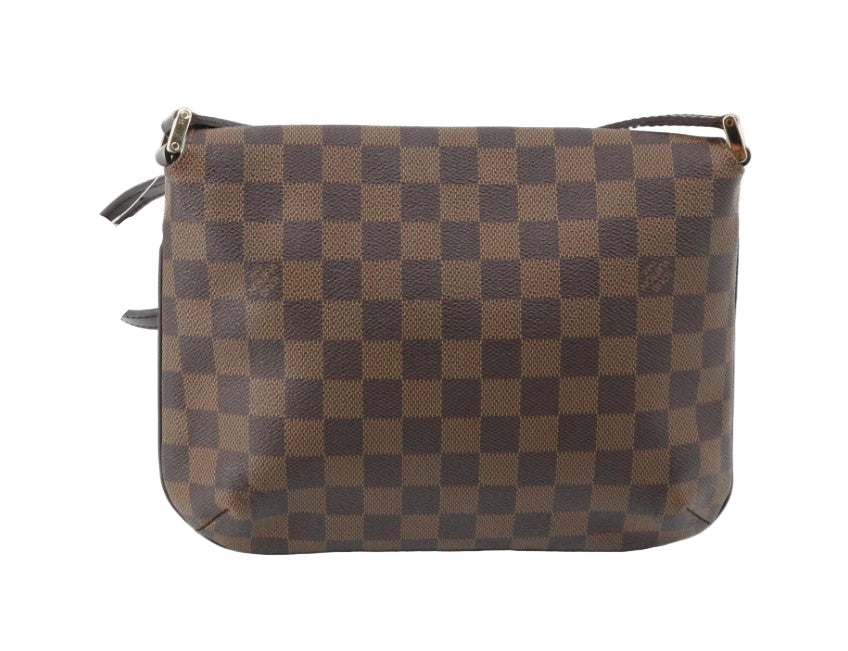 Pre-Owned Louis Vuitton Musette Tango Short Strap Damier Ebene Canvas Shoulder Bag LOU.B.1115