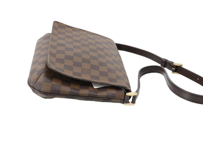 Pre-Owned Louis Vuitton Musette Tango Short Strap Damier Ebene Canvas Shoulder Bag LOU.B.1115