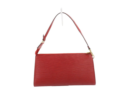 Pre-Owned Louis Vuitton Pochette Accessories Epi Leather Shoulder Bag (Castilian Red) LOU.B.1118