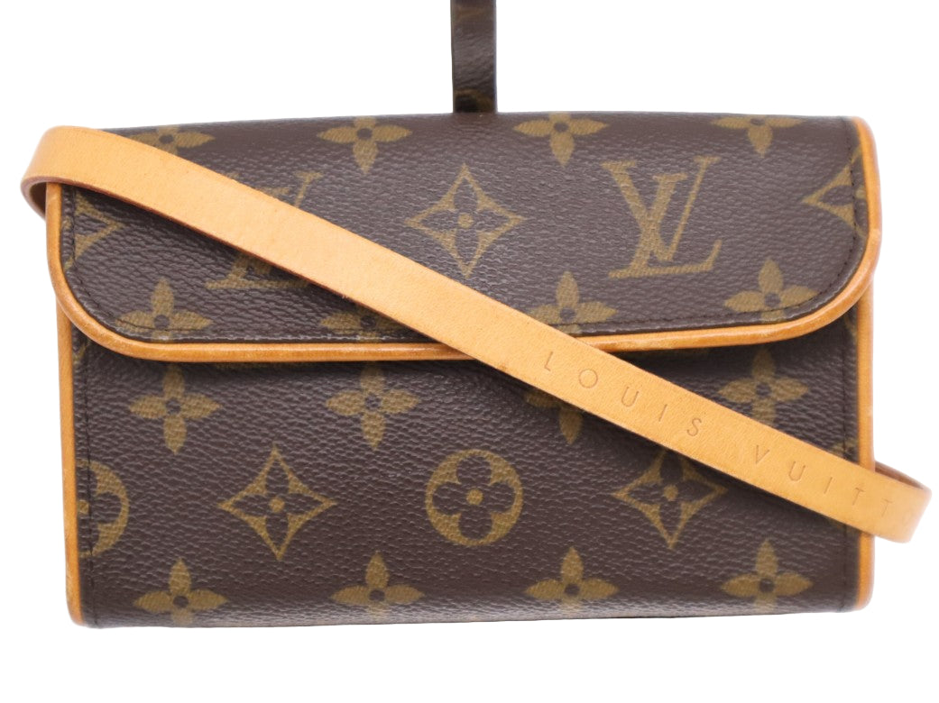 Pre-Owned Louis Vuitton Pochette Florentine PM Monogram Canvas Belt Bag LOU.B.1119