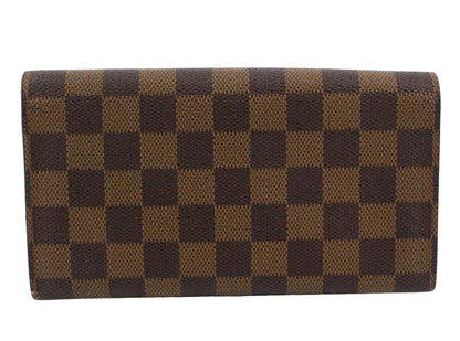 Pre-Owned Louis Vuitton Sarah Damier Ebene Long Wallet (Old Model) LOU.S.1185