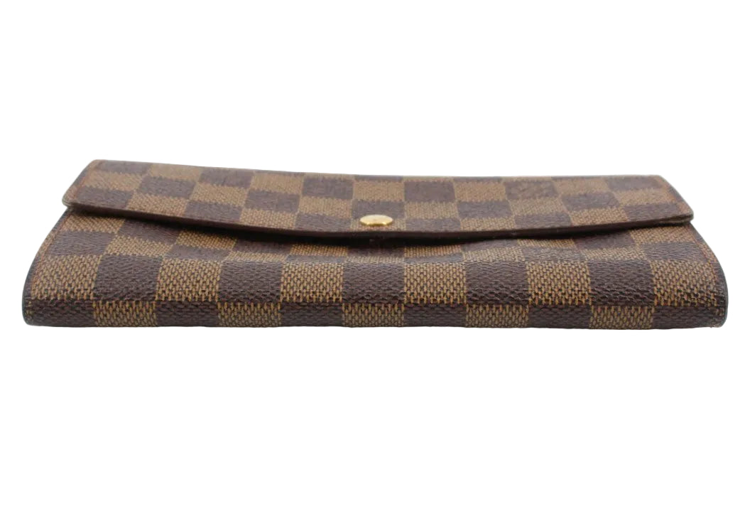Pre-Owned Louis Vuitton Sarah Damier Ebene Long Wallet (Old Model) LOU.S.1185