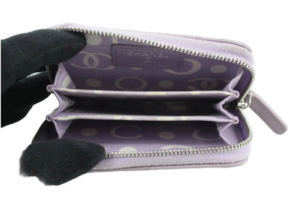 Pre-Owned Chanel Card Wallet Caviar Leather (Lavender) CHA.S.1017