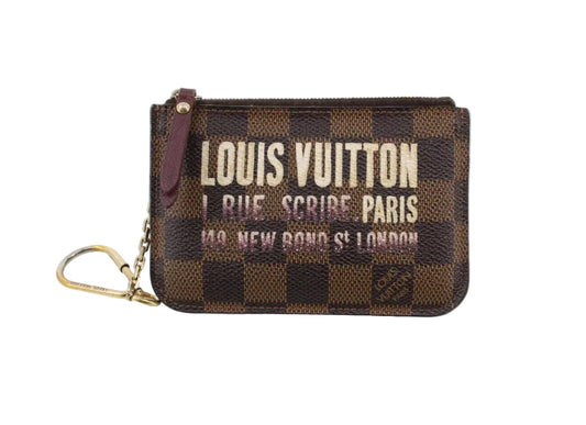 Pre-Owned Louis Vuitton Pochette Cle Limited Edition Damier Ebene LOU.S.1187