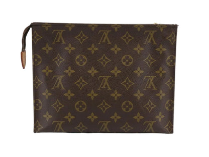 Pre-Owned Louis Vuitton Pochette Toilette 26 Monogram Clutch LOU.B.1121