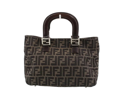 Pre-Owned Fendi Zucca Canvas Small Top Handle Tote FEN.B.1001