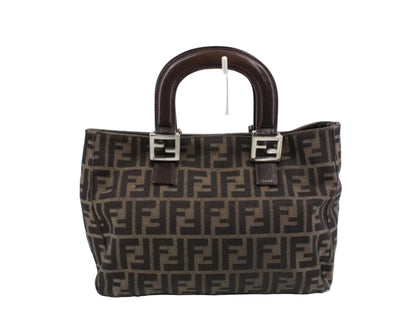 Pre-Owned Fendi Zucca Canvas Small Top Handle Tote FEN.B.1001