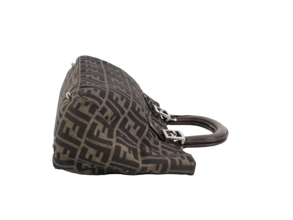 Pre-Owned Fendi Zucca Canvas Small Top Handle Tote FEN.B.1001
