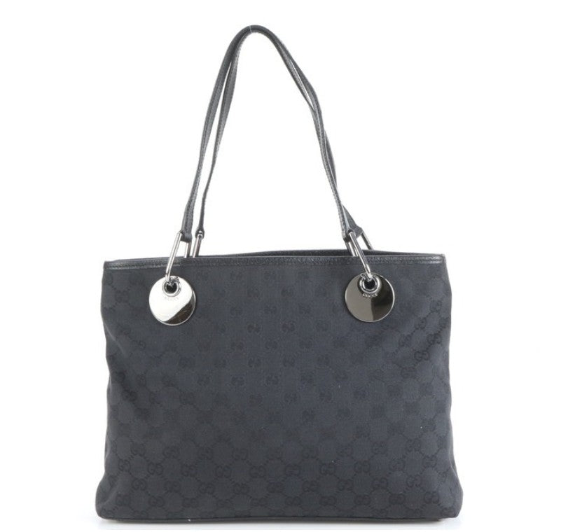 Pre-Owned Gucci GG Canvas Tote (Black) GUC.B.1054
