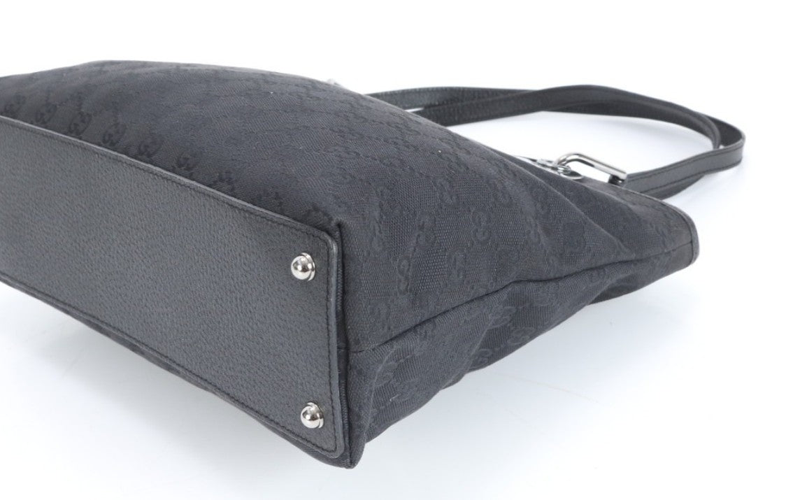 Pre-Owned Gucci GG Canvas Tote (Black) GUC.B.1054