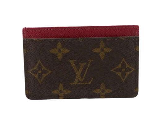 Pre-Owned Louis Vuitton Monogram Canvas Card Holder LOU.S.1189
