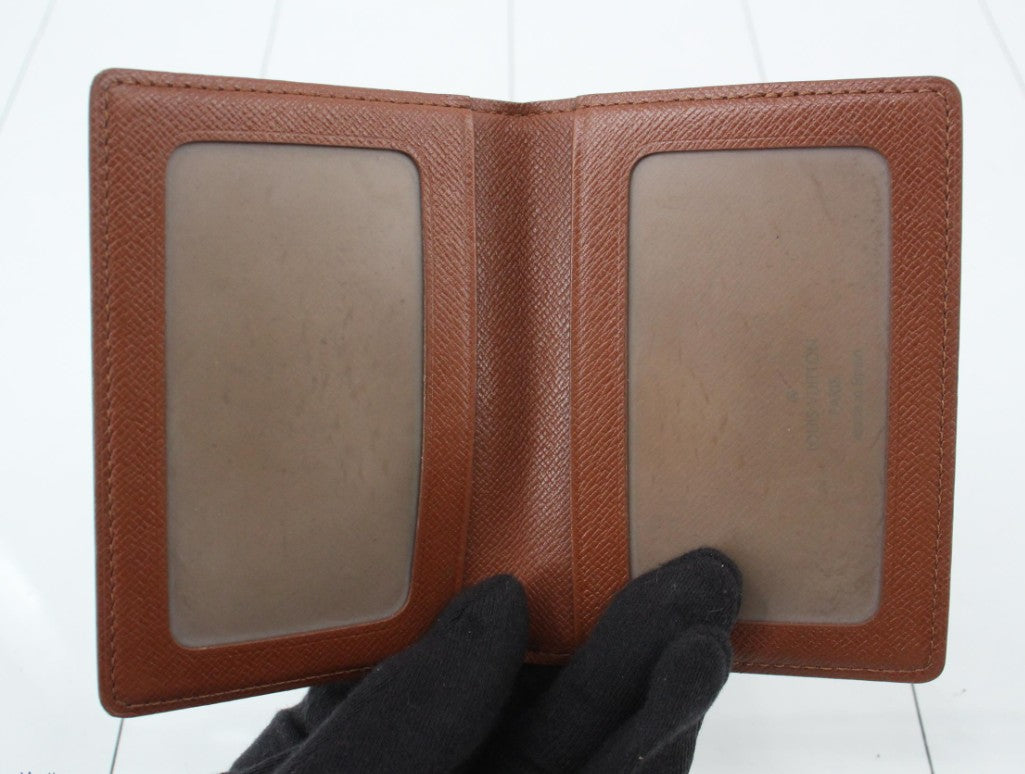 Pre-Owned Louis Vuitton Porto 2 Cult Vertical Monogram Canvas Card Holder LOU.S.1193