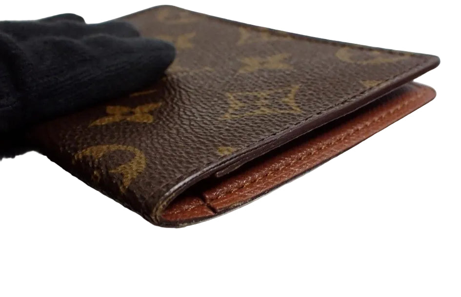 Pre-Owned Louis Vuitton Porto 2 Cult Vertical Monogram Canvas Card Holder LOU.S.1193