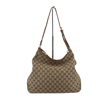 Pre-Owned Gucci GG Canvas Marrakech Woven Shoulder Bag GUC.B.1055