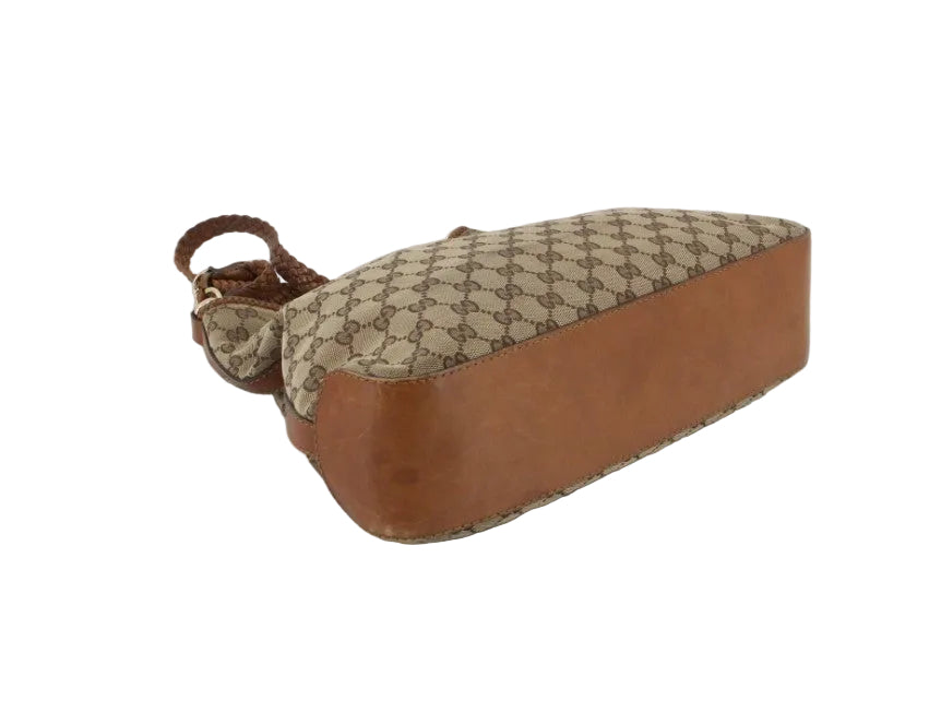 Pre-Owned Gucci GG Canvas Marrakech Woven Shoulder Bag GUC.B.1055